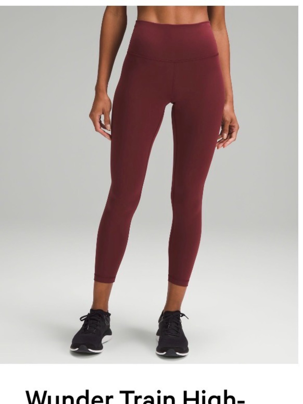 Lululemon Size 8 Wunder Train Pants in Merlot.